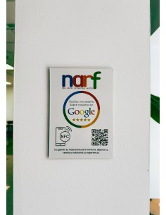 Letrero ncf de reseñas google para pared 2