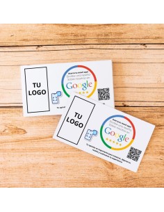 Tarjeta NFC para reseñas Google (Google Reviews), tamaño 85 x 54 mm 2