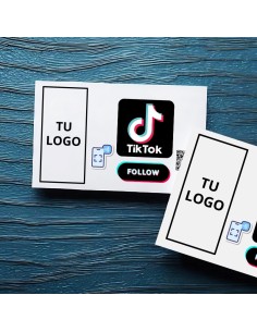 Tarjeta NFC para aumentar seguidores en TikTok, etiqueta material PVC, tamaño 85 x 54 mm 2